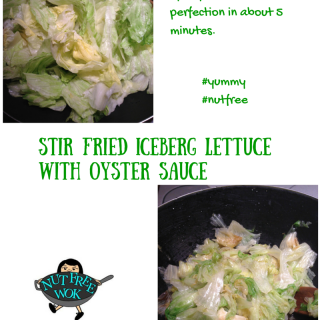 Stir Fried Iceberg Lettuce with Oyster Sauce