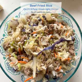 Beef Fried Rice with Cabbage and Carrots Recipe