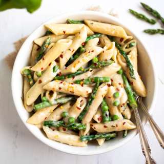 Lemon Asparagus Pasta (Instant Pot & Stovetop)