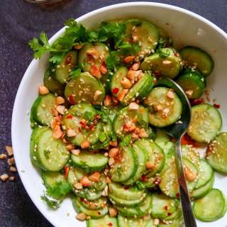 Easy 5 Minute Asian Cucumber Salad