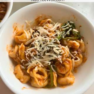 Easy Instant Pot Tortellini with Meat Sauce