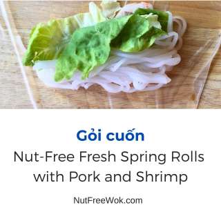 Vietnamese Fresh Spring Rolls with Pork and Shrimp, Goi Cuon