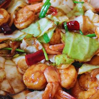 Chinese Shrimp and Cabbage Stir Fry