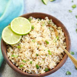 Instant Pot Cilantro Lime Brown Rice