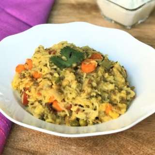 Indian Lentil and Vegetable Khichdi (Masala Khichdi)
