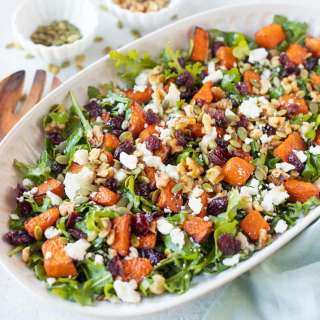 Pumpkin Salad (with Feta & Walnuts)