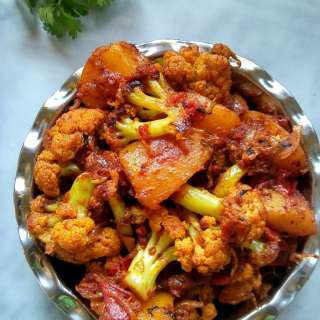 Dhaba Style Aloo Phool Gobi Masala | Gobi Masala