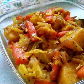 Atakilt Wat | Ethiopian Cabbage Carrot Potatoes