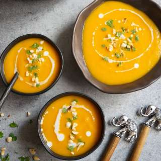 Instant Pot Butternut Squash Soup (Thai Curried)