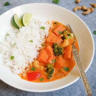Thai Pumpkin Red Curry (Instant Pot & Stovetop)