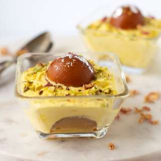 Gulab Jamun Shrikhand Bowls (Indian Fusion Dessert)