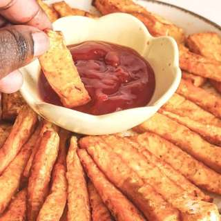 Baked Celeriac Chips or Fries