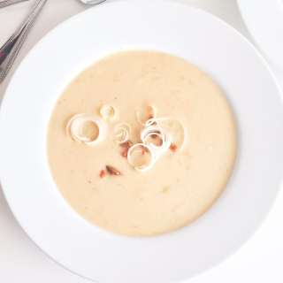 Instant Pot Potato Leek Soup with Bacon