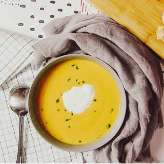 Creamy Orange Carrot Soup with Coconut Milk | AIP-Friendly