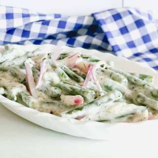German Green Bean Salad - Bohnensalat