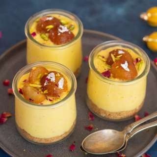 Gulab Jamun Custard Jars (Indian Fusion Dessert)