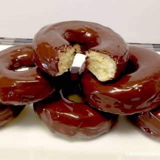 Keto Chocolate Glazed Donuts