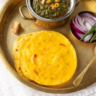 Makki ki Roti (Punjabi Cornmeal Flatbread)
