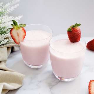 Refreshing Strawberry Lassi