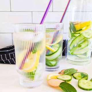 Cucumber Lemon Ginger Mint Water