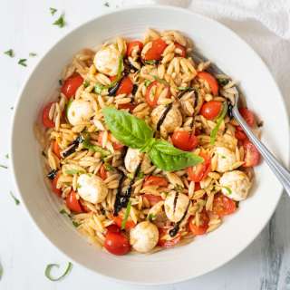 Caprese Orzo Pasta Salad