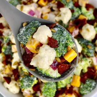 Broccoli Cauliflower Salad