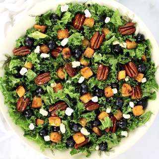Kale Salad with Roasted Butternut Squash