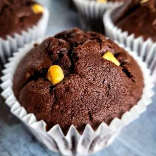 Chocolate Muffins With White Chocolate Chips Recipe