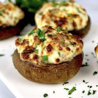 Air Fryer Stuffed Mushrooms