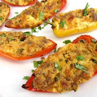Chorizo Stuffed Mini Peppers