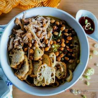 Bubur Ayam Recipe: Indonesian Rice Porridge With Chicken