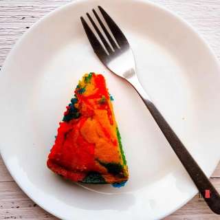Eggless Rainbow Cake Recipe