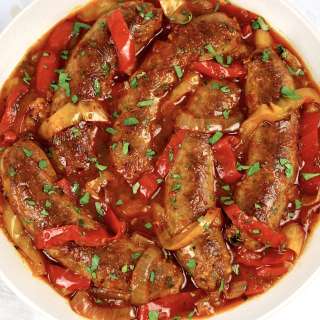 Crock Pot Sausage and Peppers