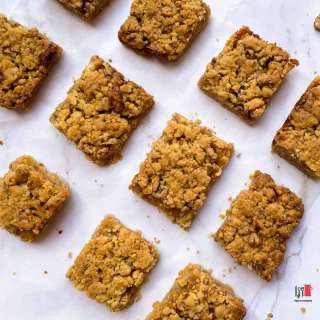 Eggless Apple Walnut Crumb Cake