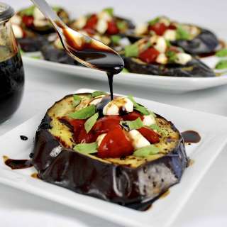 Grilled Eggplant Caprese