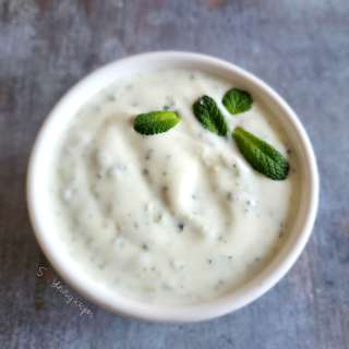 Mint yogurt chutney recipe
