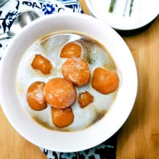 Kolak Biji Salak - Indonesian Sweet Potato balls