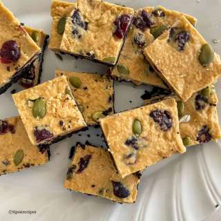 White Chocolate Cranberry Slice