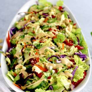Thai Crunch Salad with Peanut Dressing