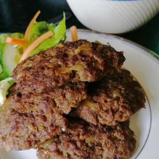 Lamb burger kebab