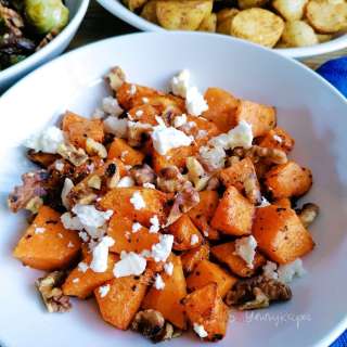 Air Fry Butternut Squash With Feta Cheese