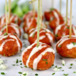 Keto Buffalo Chicken Meatballs