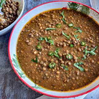 Whole Masoor Dal: Brown Lentil Curry