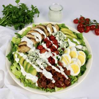 Keto Cobb Salad with Ranch Dressing