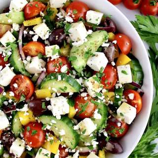 Keto Greek Salad and Dressing