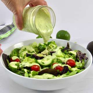 Keto Avocado Lime Cilantro Ranch Dressing