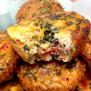 Chorizo and Pepper Egg Muffin Cups