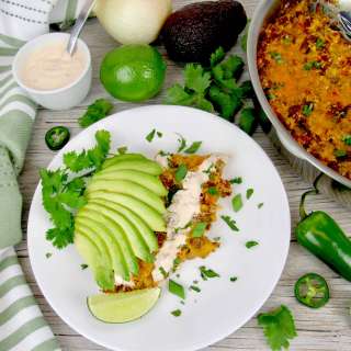 Baked Southwest Skillet with Chipotle Cream