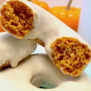Keto Pumpkin Donuts with Maple Glaze