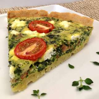 Keto Italian Sausage and Spinach Quiche